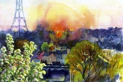 May Sunrise (watercolour)
